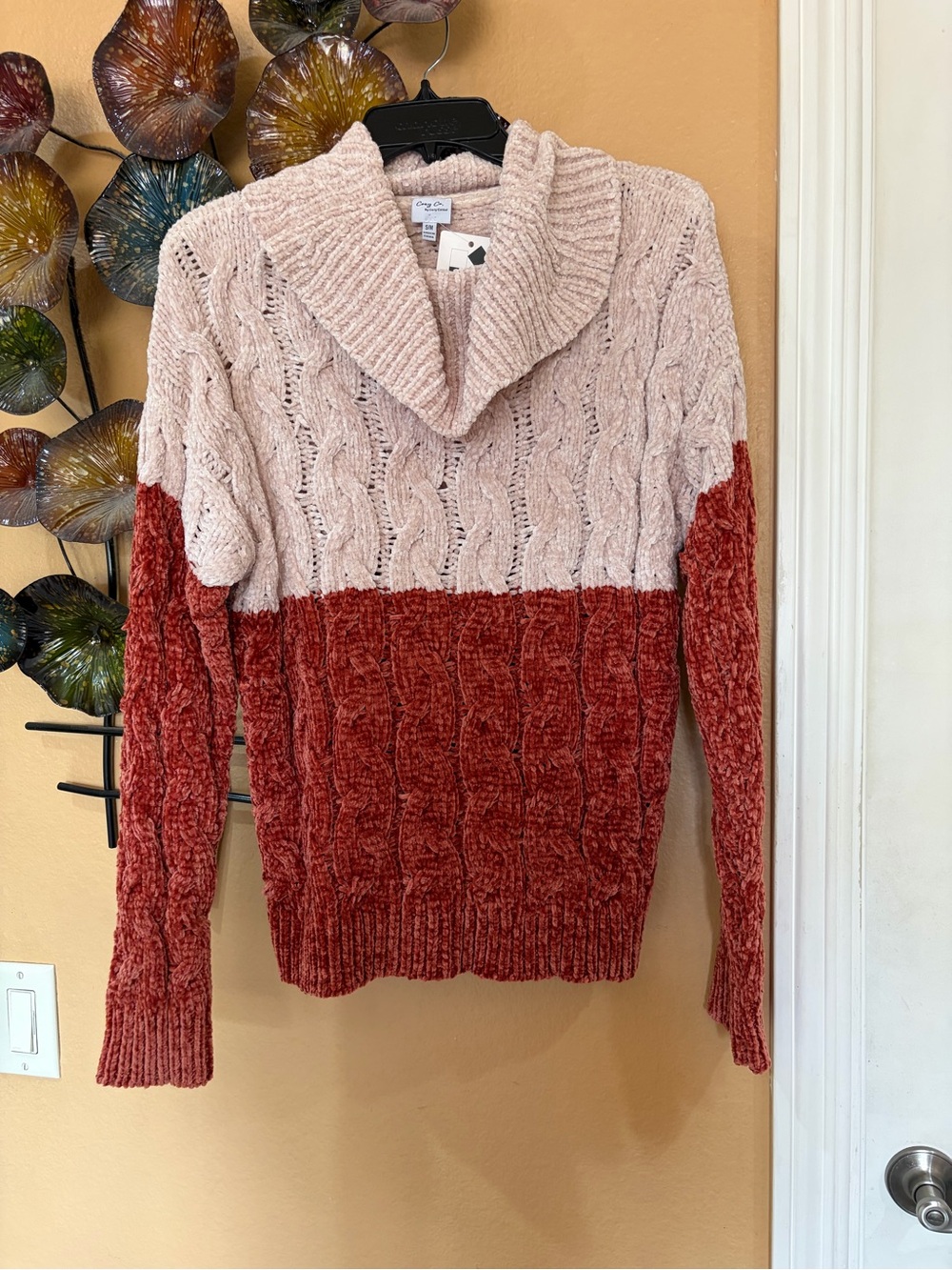 Cozy casual cowl neck sweater